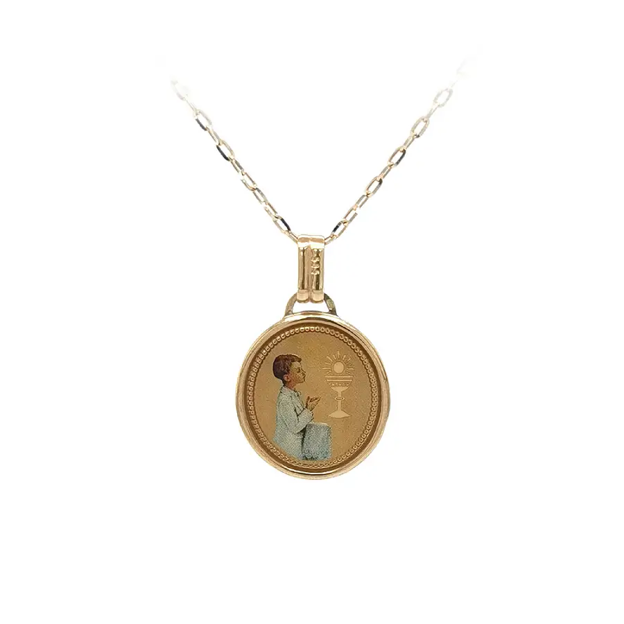 初领圣体黄金吊坠