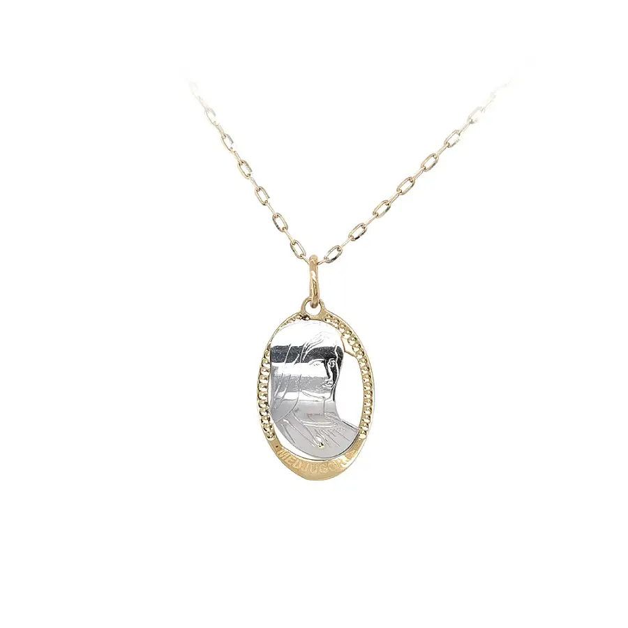 组合金圣母玛利亚吊坠