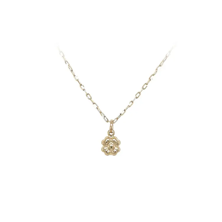 黄金四叶草吊坠