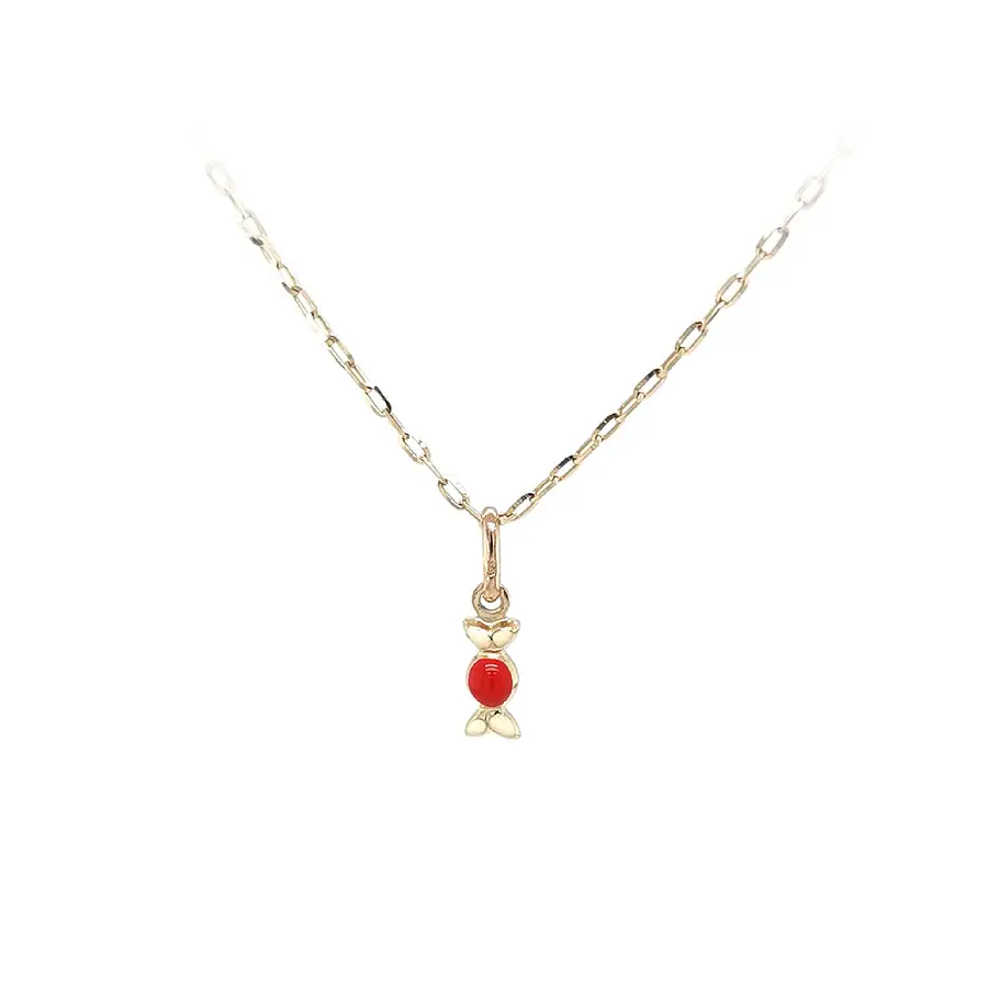 金色 Bonbon of Joy - 带有珐琅细节的俏皮首饰