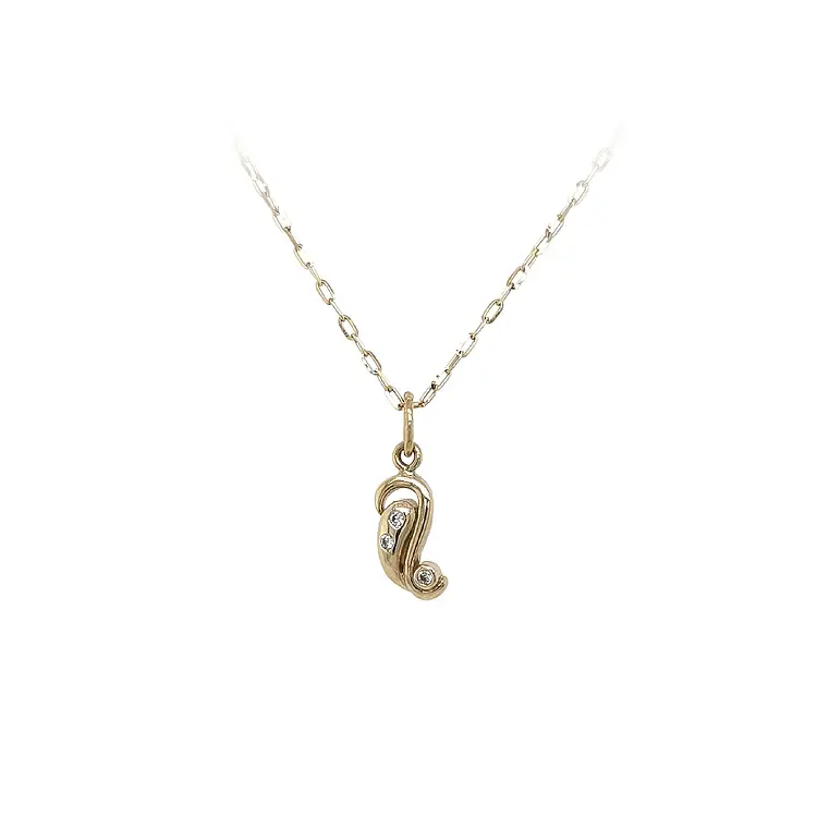 锆石黄金吊坠