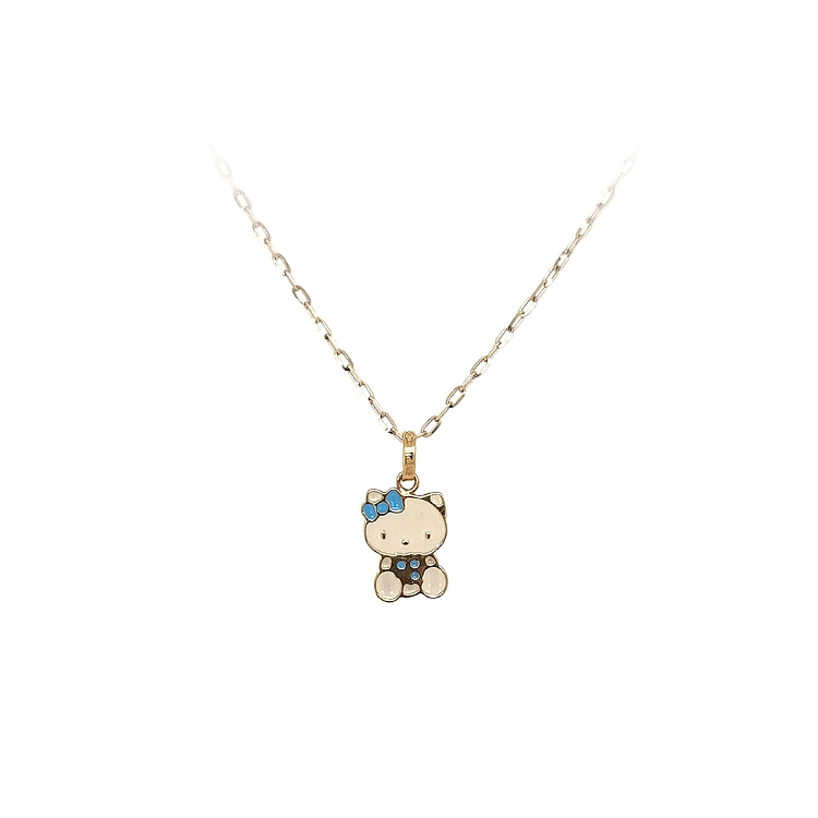 Hello Kitty 黄金吊坠