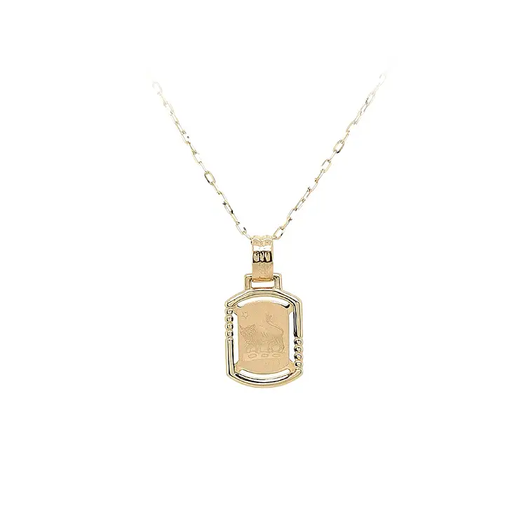 公牛星座黄金吊坠
