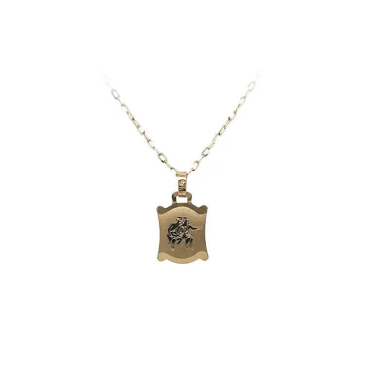 双子座黄金吊坠