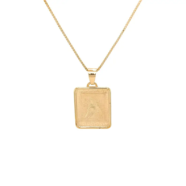 圣母标志黄金吊坠