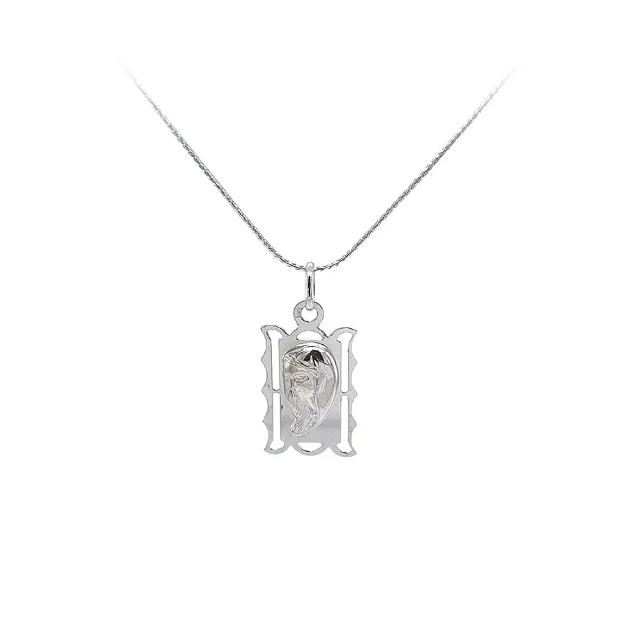 白金圣母玛利亚吊坠