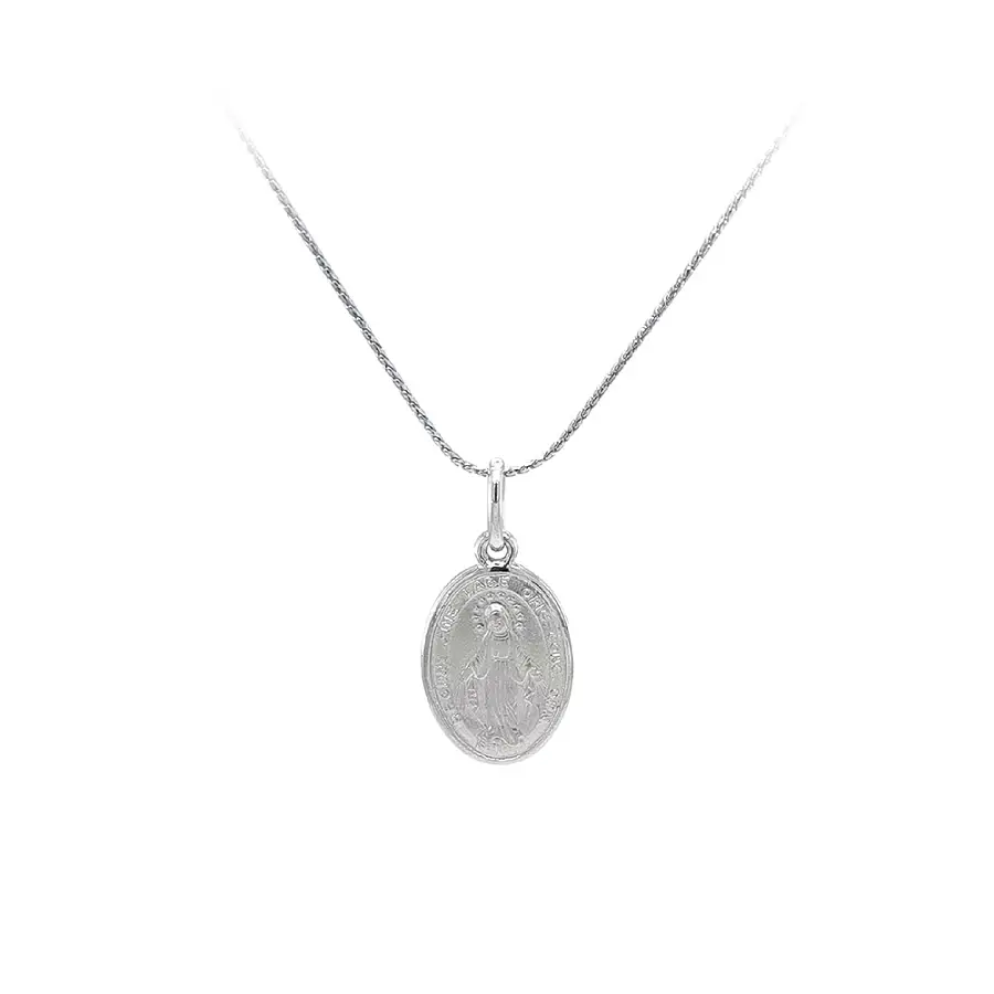 白金圣母玛利亚吊坠