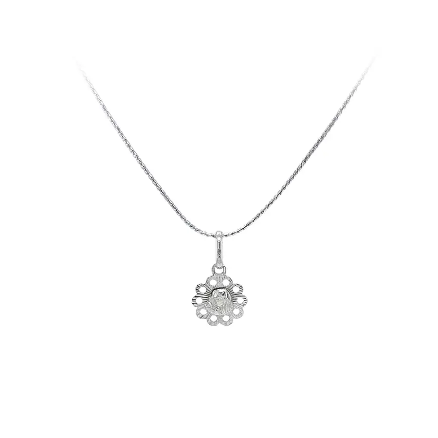 白金圣母玛利亚吊坠