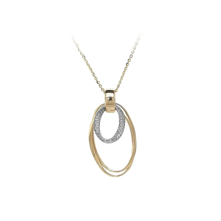 锆石组合金项链