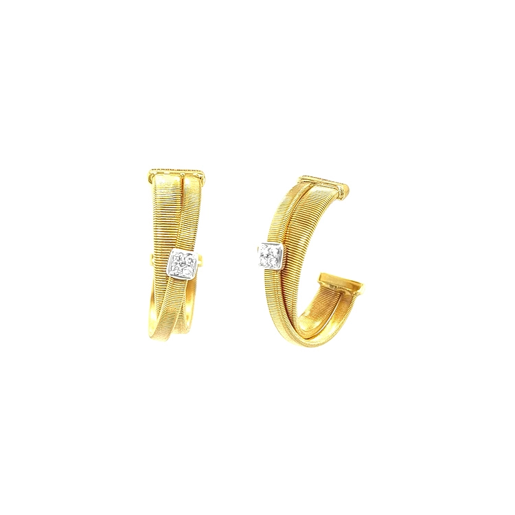 Marco Bicego Masai 镶钻金耳环