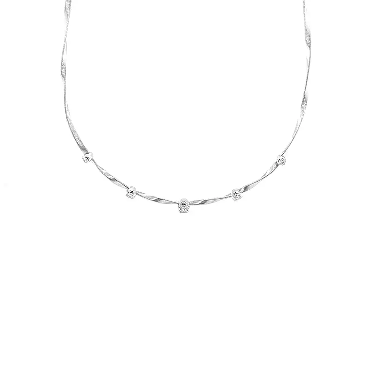 镶钻金项链 Marco Bicego Marrakech