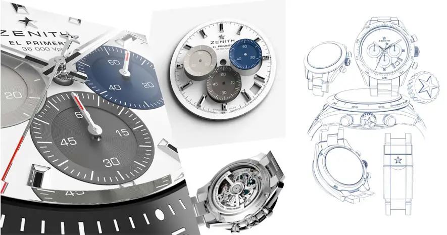 真力时精密时计运动版：精确度达 1/10 秒的杰作